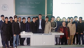 Dr.-Ing. Klaus Nickel as guest lecturer at Chinese University